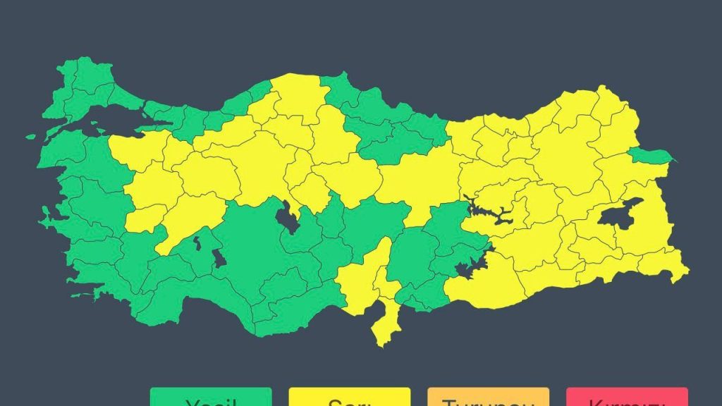 Sivas ve çevresinde sarı uyarı; yağış ve ani hava değişimleri uyarısı
