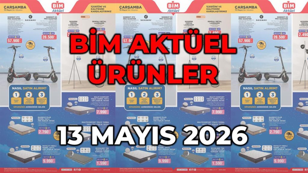 BİM 13 Mayıs Aktüel: Ninebot ZT3 Pro ve E3 Pro Scooter ile Lambaderler