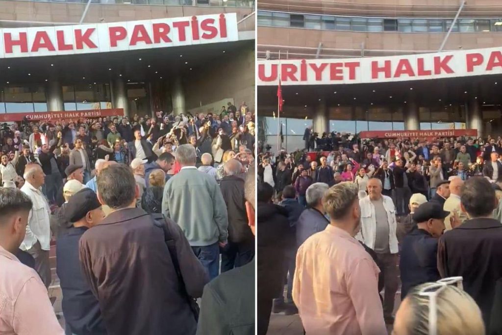 CHP Kurultayı Tedbir Uygulaması ve Genel Merkez Önündeki Protesto