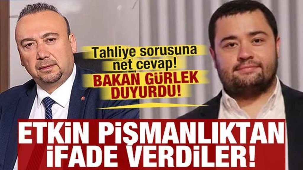 Etkin pişmanlık kapsamında beyanda bulunulduğu açıklandı