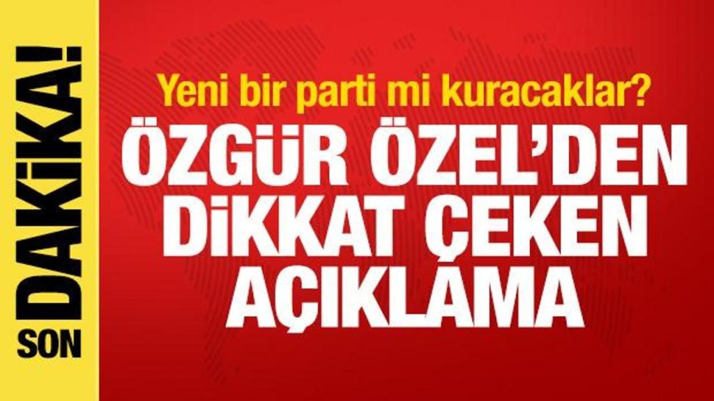 Kurban Bayramı Namazı Manisa’da; Özel’den Parti ve İstifa Soruları Üzerine Açıklama
