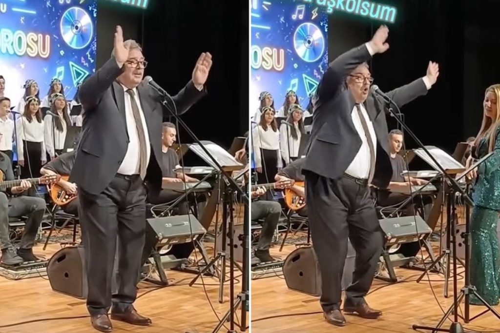 Müdürün sahne başarısı, 90’lar konserinde iz bıraktı