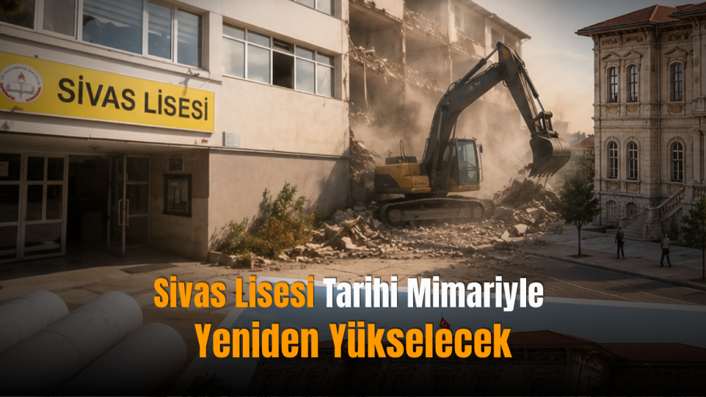 Sivas Lisesi için yeni eğitim kompleksiyle şehir dokusuna uyum hedefi