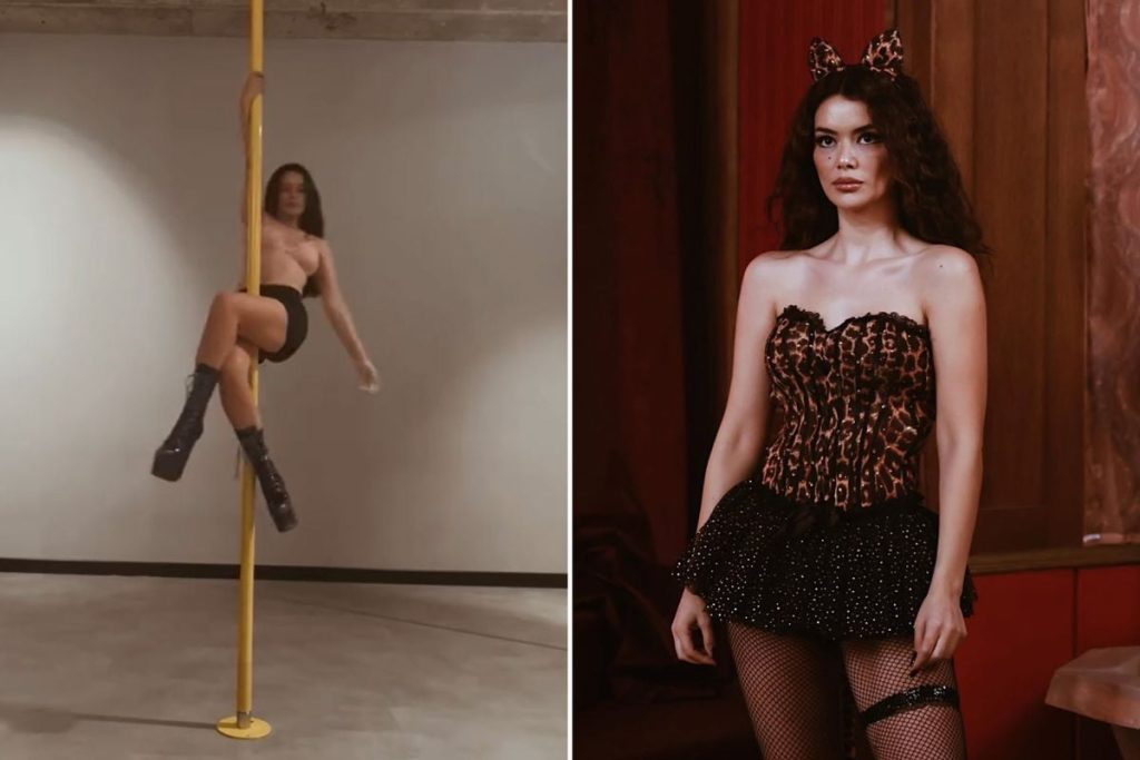 Sultana filmi için direk dansı eğitimi alan Seray Kaya dikkat çekti
