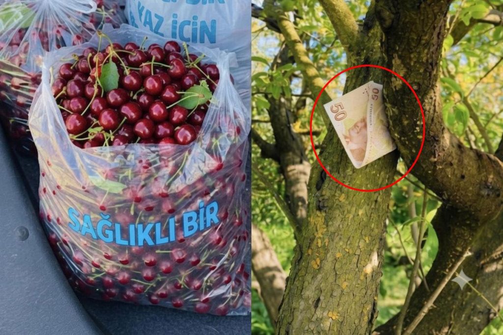 İsparta’da 3 Poşet Kiraz için 50 TL tartışması ve AI logoyu tartışması
