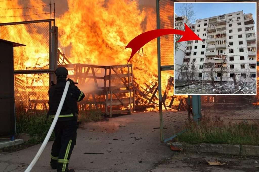 Kiev’e Şiddetli Saldırı: Çok Katlı Bina ve Kamu Tesisleri Zarar Gördü