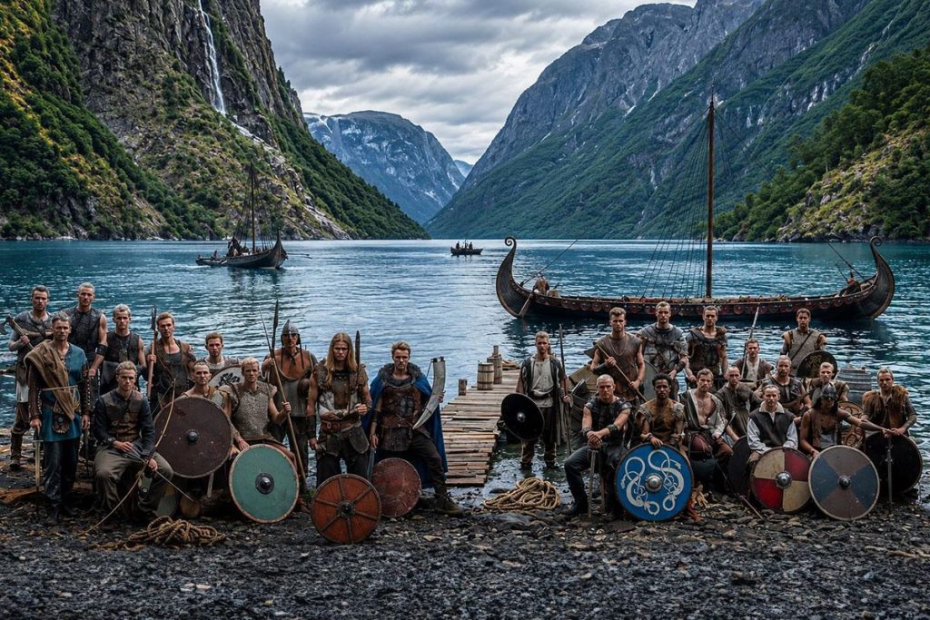 Norveç Milli Takımı Viking temasıyla Dünya Kupası için sahnede