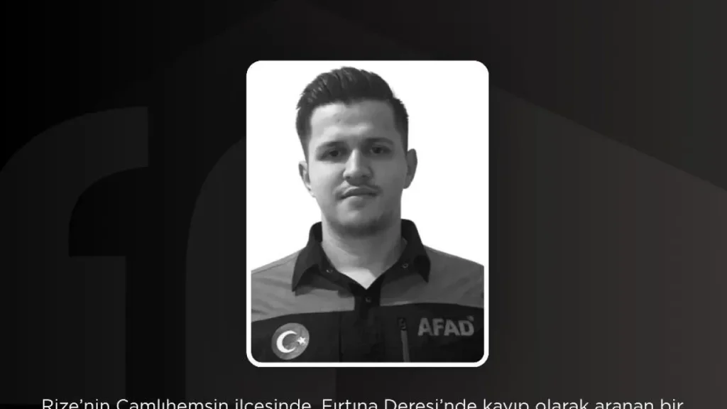 Rize’de AFAD görevlisi için başsağlığı mesajları yayımlandı