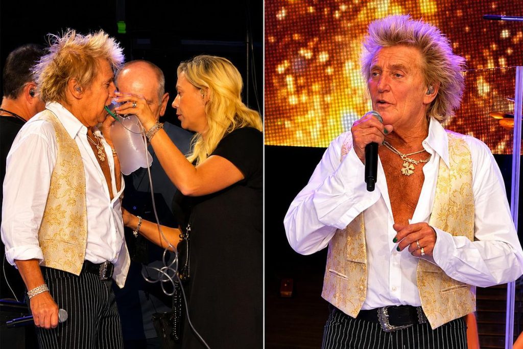 Rod Stewart Sahnedeki Kriz Sonrası Şovuna Devam Etti