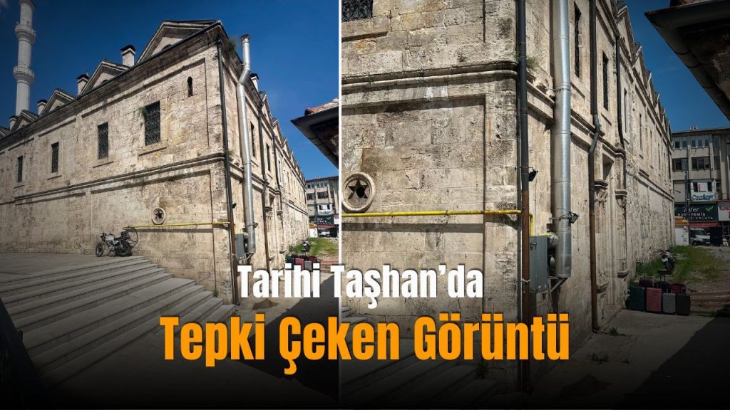 Taşhan Çarşısı’ndaki baca uygulaması gündemde