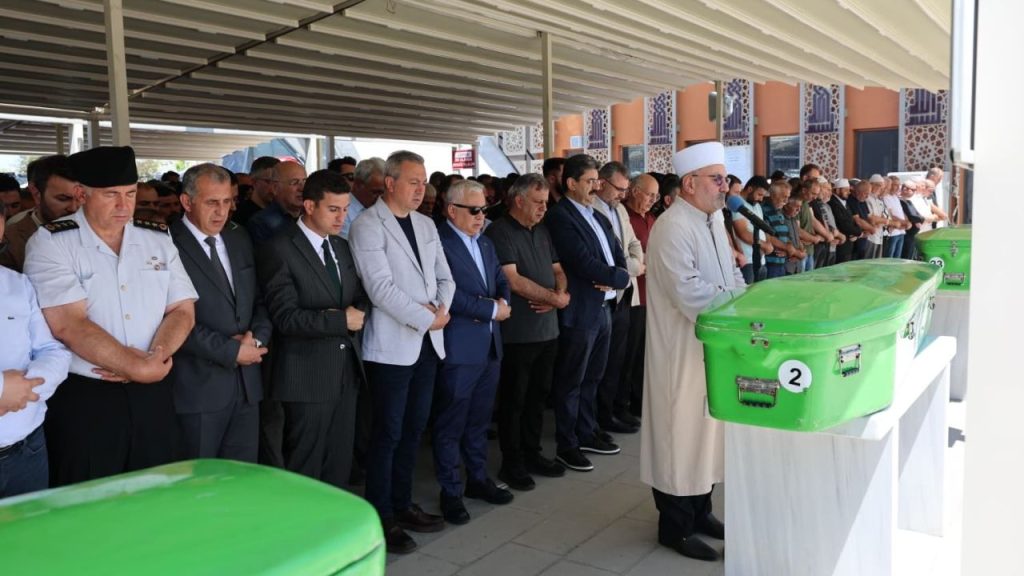 Ali Aksu için cenaze namazı sonrası son yolculuk