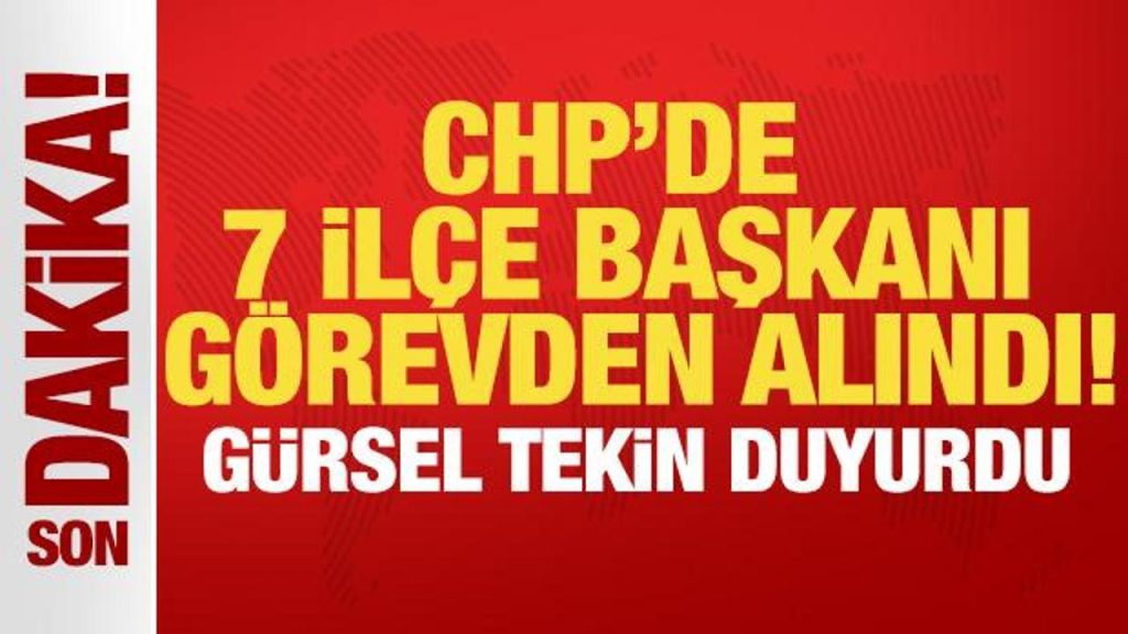 CHP İstanbul’da ilçe başkanları için disiplin kararı