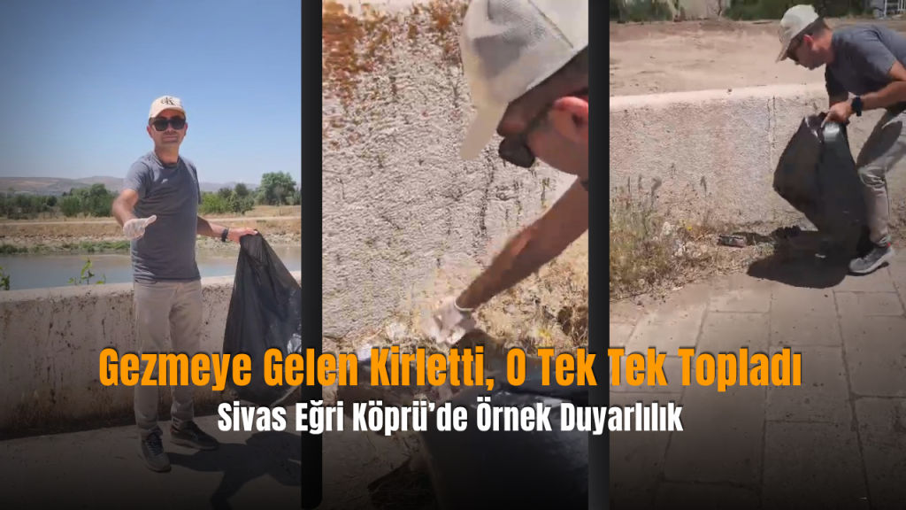 Eğri Köprü çevresinde temizliği Özfidancı örneğiyle farkındalık