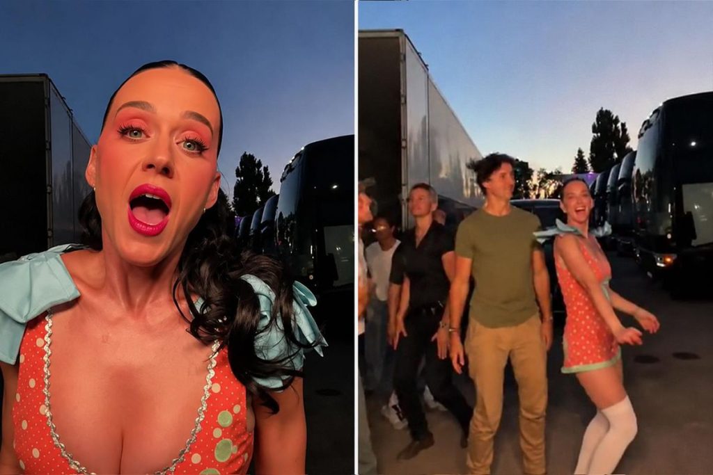 Katy Perry’nin Yeni Şarkısı İçin Trudeau’dan Sahnede Şenlik Dolu Destek