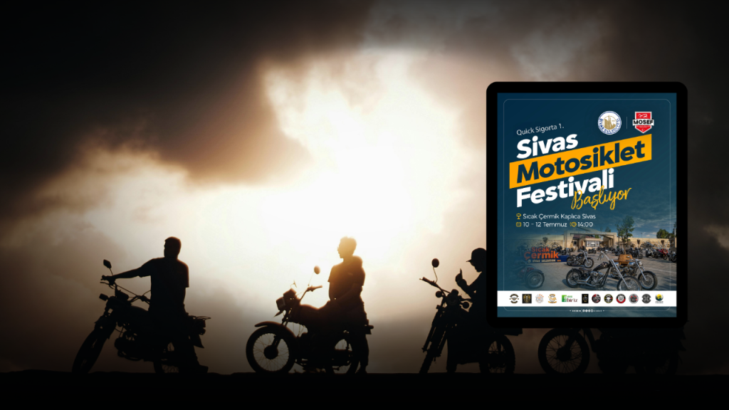 Sivas’ta Quick Sigorta 1. Sivas Motosiklet Festivali Başladı