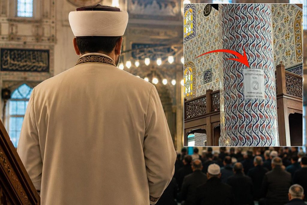 Cami Sütunundaki Uyarı: Esprili Mesaj Viral Oldu