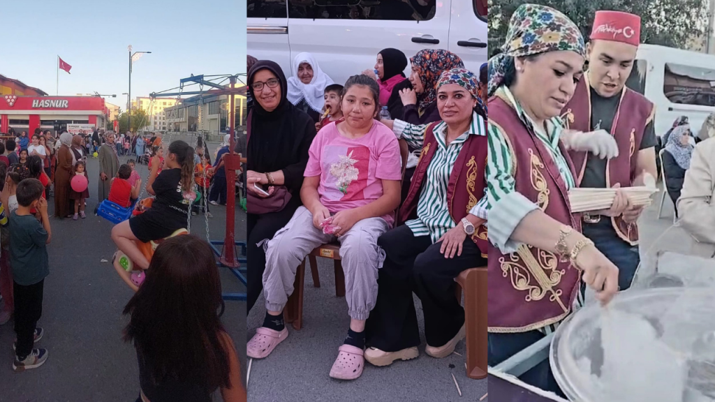 Pamuk Şeker ve Eğlence Gecesi Mahalleyi Birleştirdi