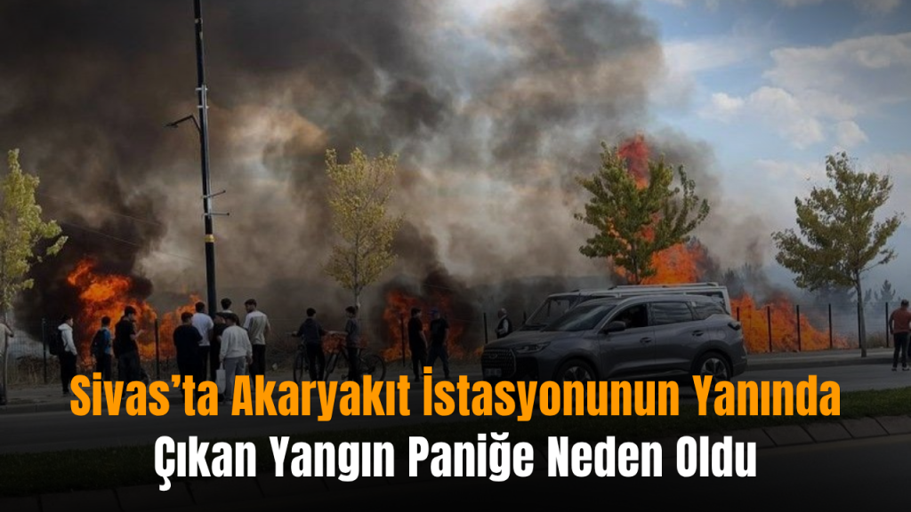 Akaryakıt İstasyonu Yakınında Yangın Şoku
