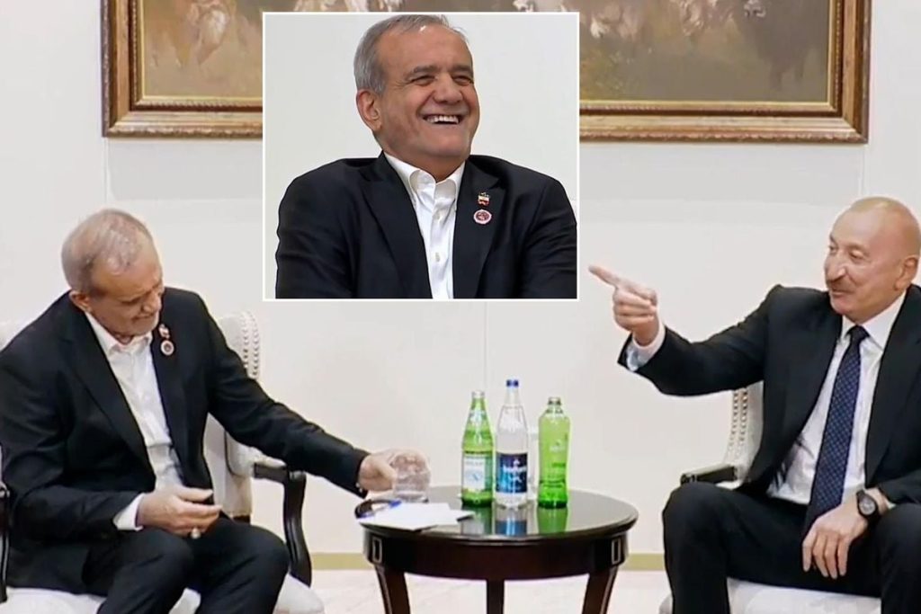 Aliyev-Iran Cumhurbaşkanları Bişkek’te Dostçe Sohbetler