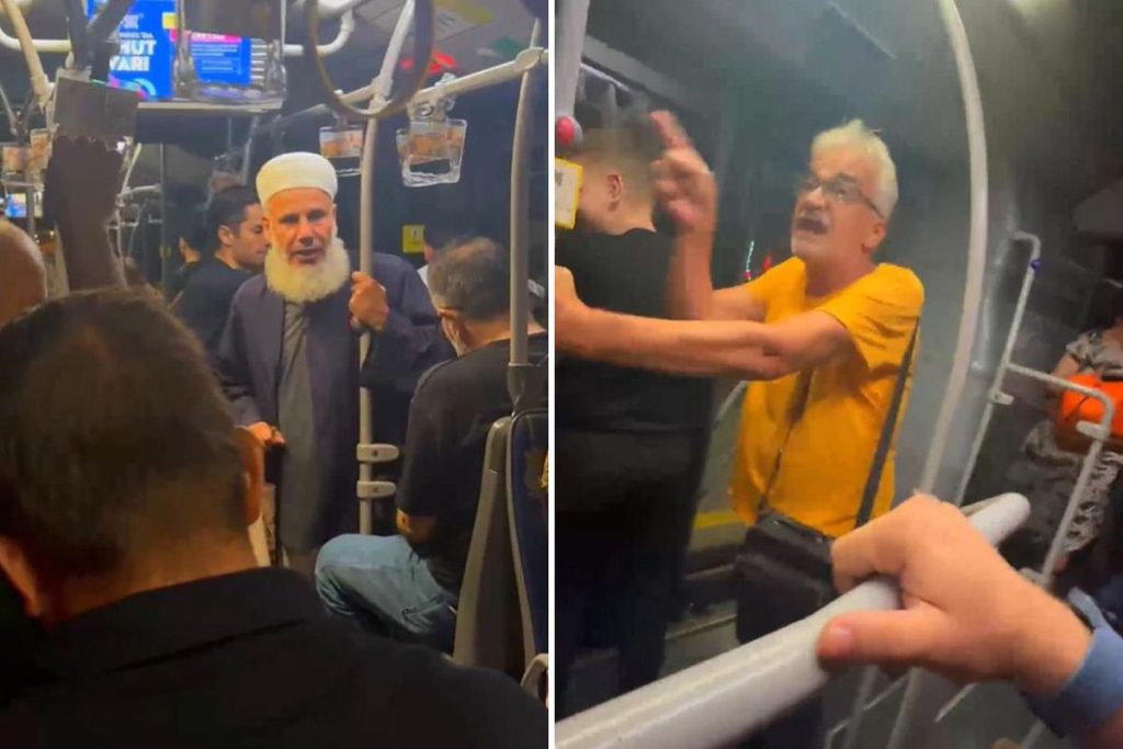 Metrobüste gergin anlar: Tepki yükselen sözlü çatışma