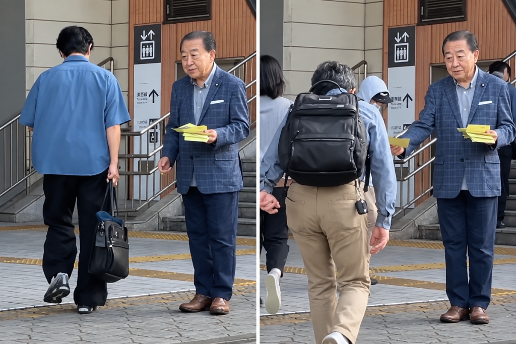 Noda Minami-Funabashi’de Broşür Dağıtımıyla Halkla Buluştu