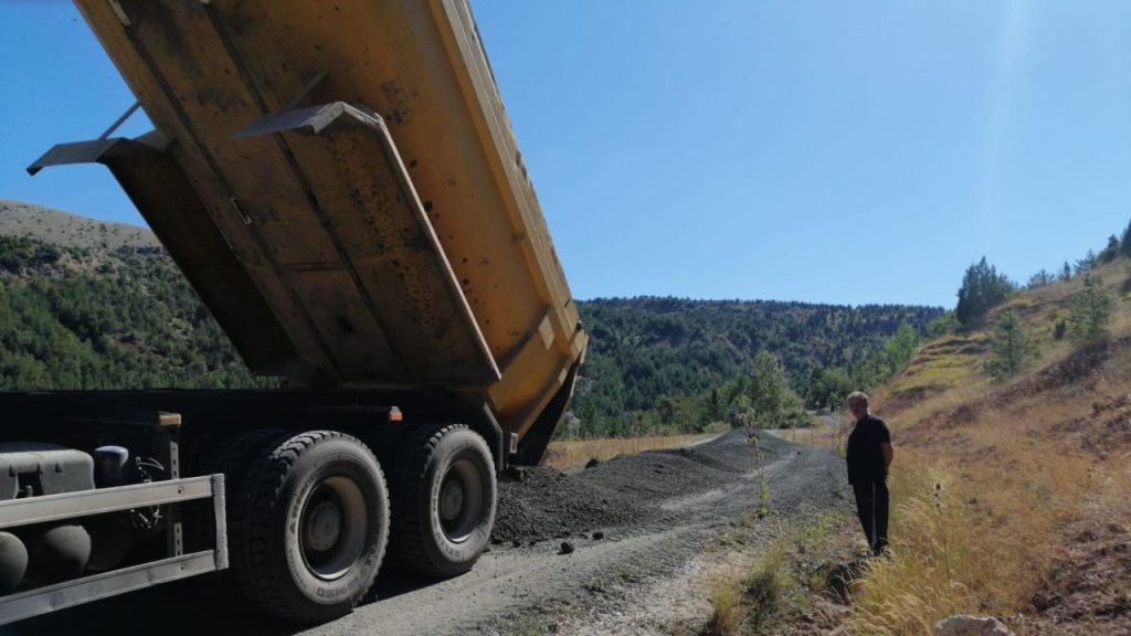 Selimiye yolunda çökme sonrası dolgu ve iyileştirme çalışmaları tamamlandı