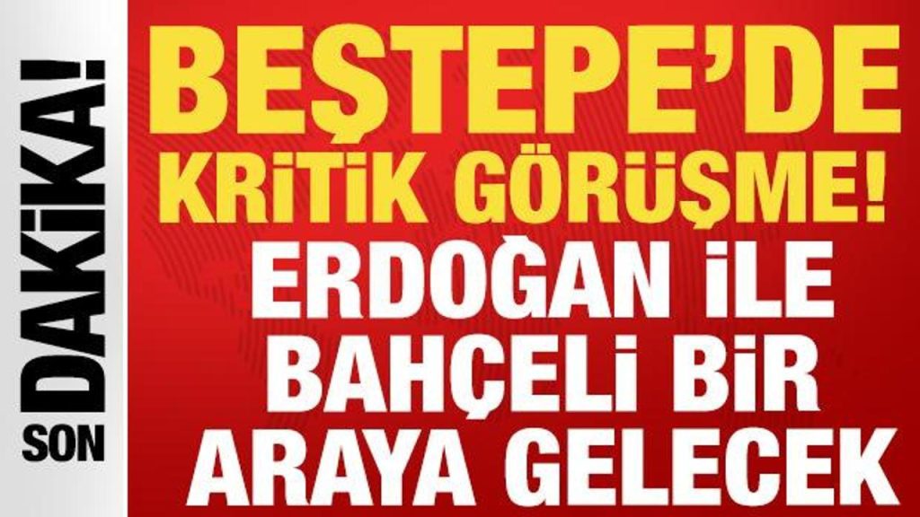 Erdoğan, Bahçeli ile Cumhurbaşkanlığı Külliyesi’nde buluşacak