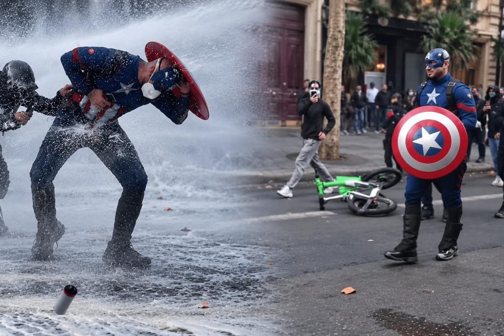 Kaptan Amerika’ın Kostümü Protestoların Arasında Gündemde