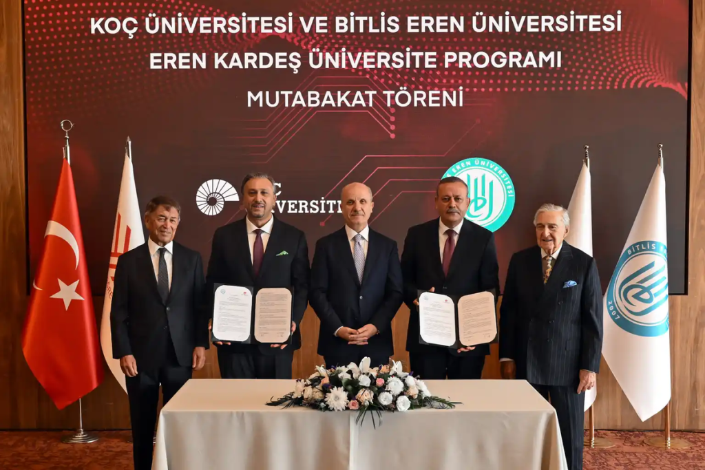 Koç Üniversitesi ve Bitlis Eren Üniversitesi kardeşlik sözleşmesi