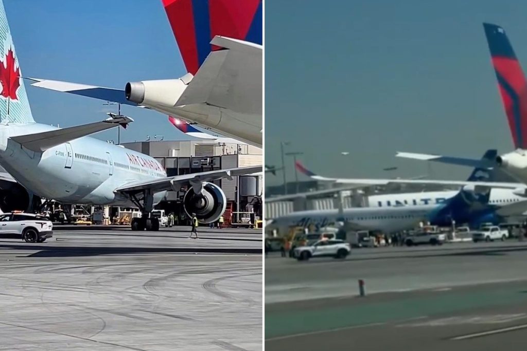 LAX’da Delta ve Air Canada uçakları çarpışması: Yolcular zarar görmedi