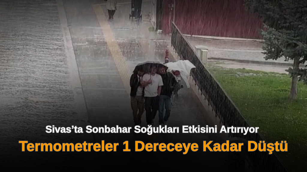 Sivas ve ilçelerinde gece en düşükler düştü: 1,2°C Doğanşar zirve yaptı